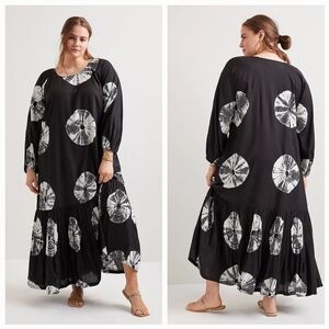 Norblack Norwhite Ayana Maxi Dress size 1X NWT